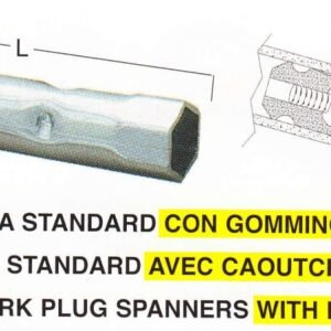 BOUGIESLEUTEL BUZ.4824 80X16MM RUBBER