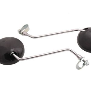 SPIEGELS 8 MM KLEM ROND ZWART