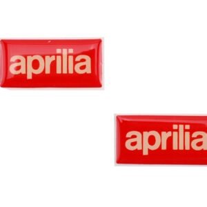 Embleemset Aprilia Klein 3D 35x17mm (2 stuks)