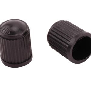 VENTIELDOPJES AUTO ZWART PVC P.100