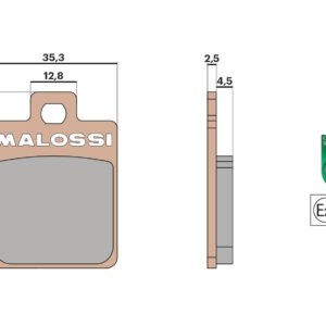 Remblokken Malossi MHR Synth | Vespa LX / S - Zip 4T