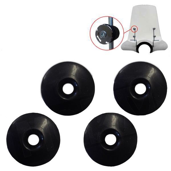 Doppenset Windscherm Zwart