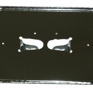 KENTEKENPLAATHOUDER 14X12 CHROOM METAAL