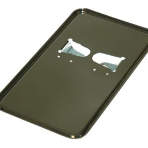 KENTEKENPLAATHOUDER 10X17 CHROOM METAAL