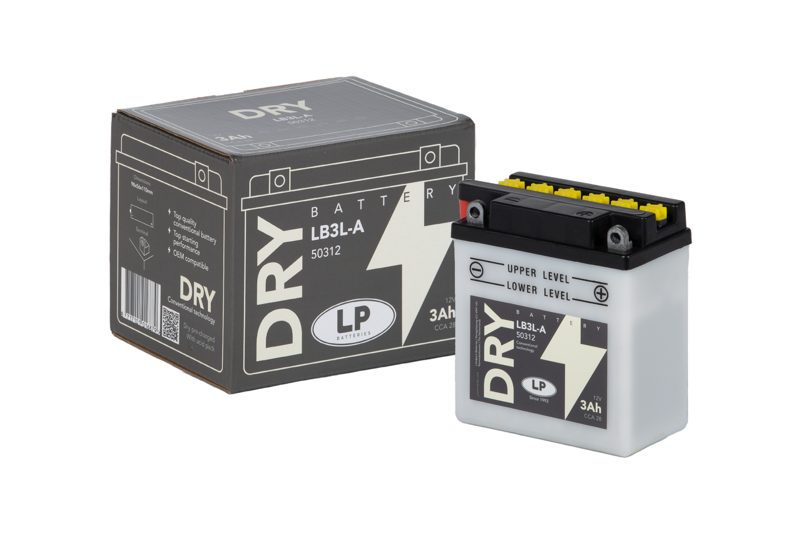 Accu Landport YB3L-A DRY (12V/3A)